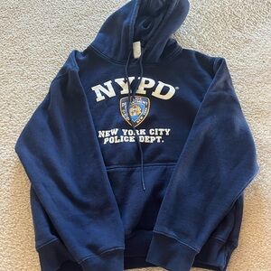 Navy blue NYPD hoodie